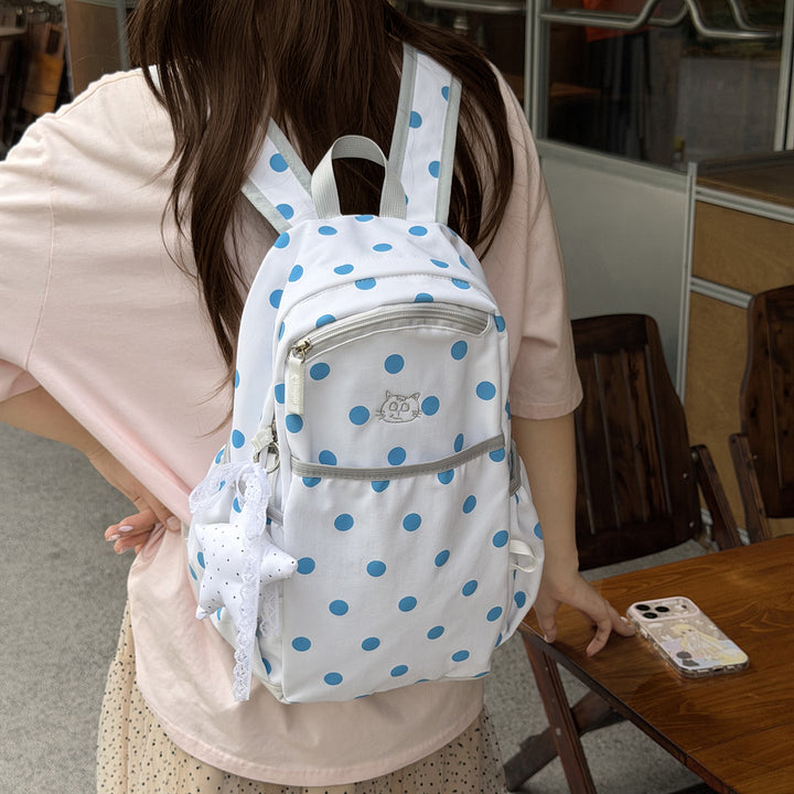 Verspielter gepunkteter Rucksack Karnz