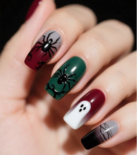 Künstlerische Halloween Themen Nagelkunst Karnz