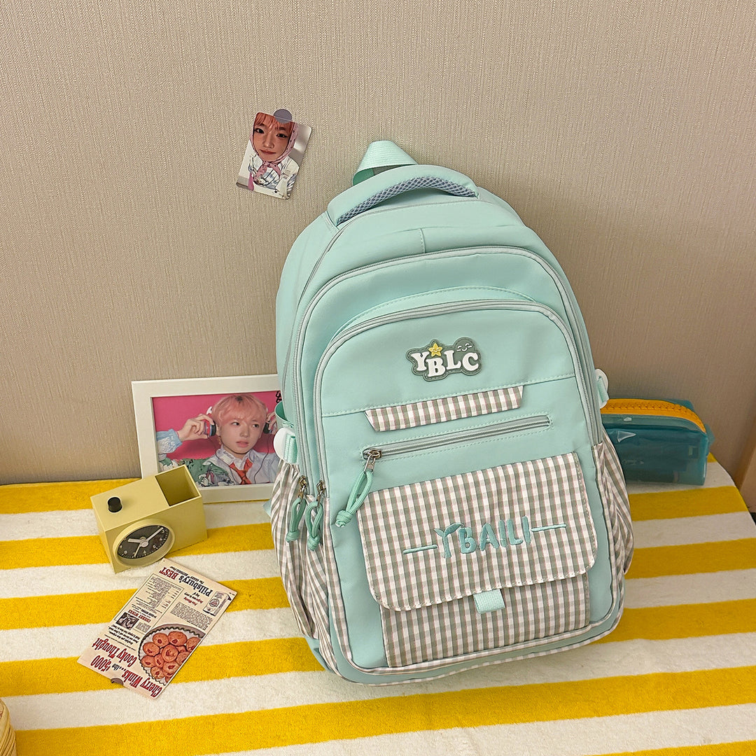 Stylische Karierte Rucksack Karnz