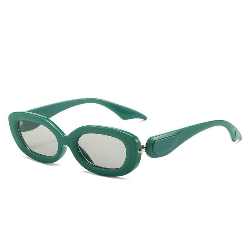 Damen modische Sonnenbrille mit stilvollem, geschwungenem Rahmen Karnz