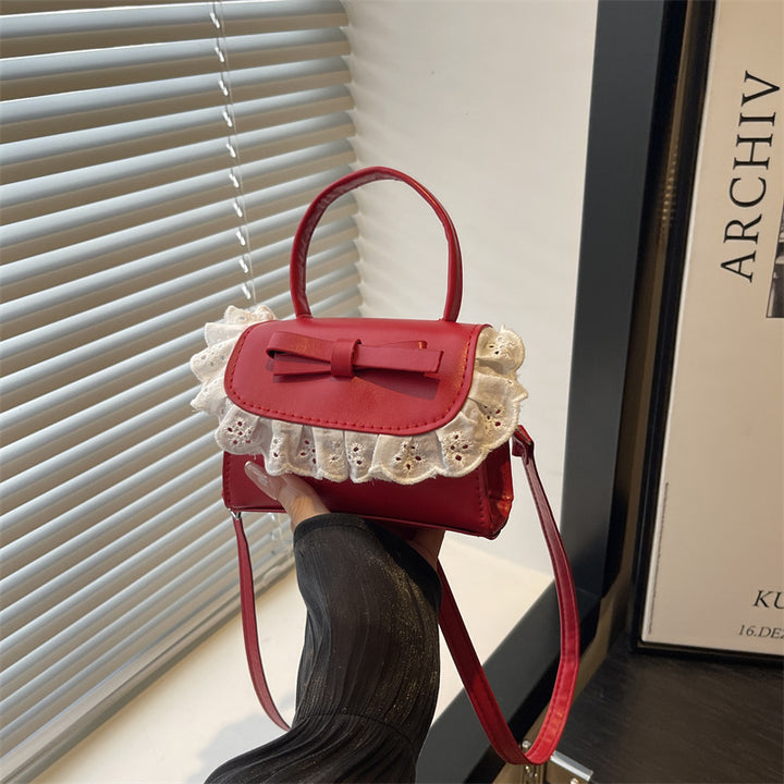 Elegante Rüschenschleifen-Crossbody-Handtasche Karnz