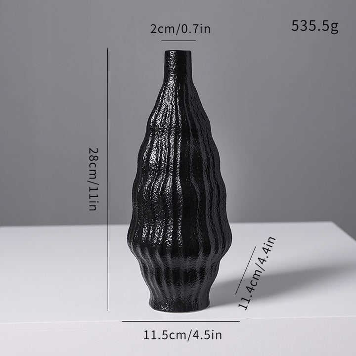 Strukturierte Keramische Dekorative Vase