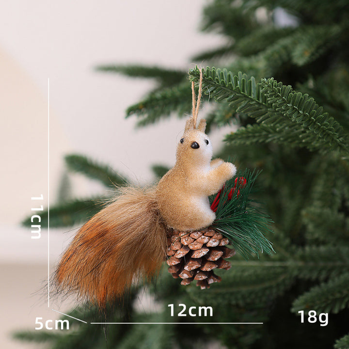 Niedliche Dekorationsfigur mit Eichhörnchenmotiv Karnz