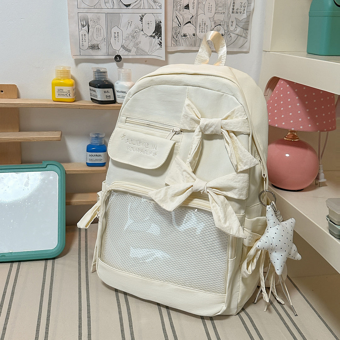 Stylischer mit Schleifen verzierten Rucksack Karnz 1791205748
