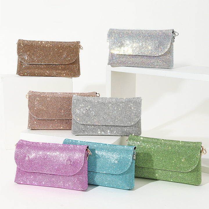 Rhinestone-besetzte Abend Clutch