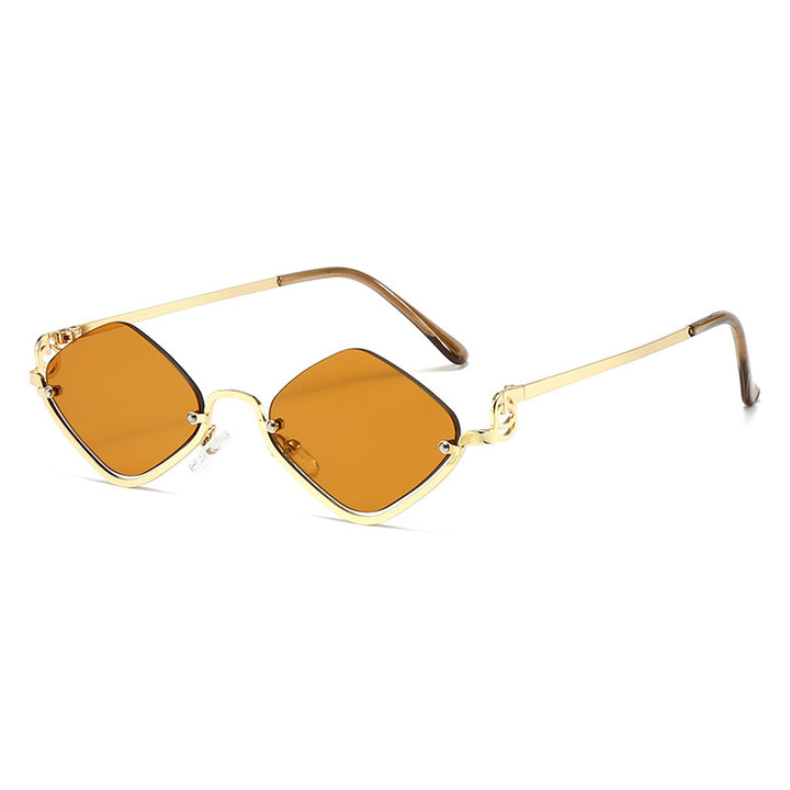 Elegante geometrische Rahmen Sonnenbrille