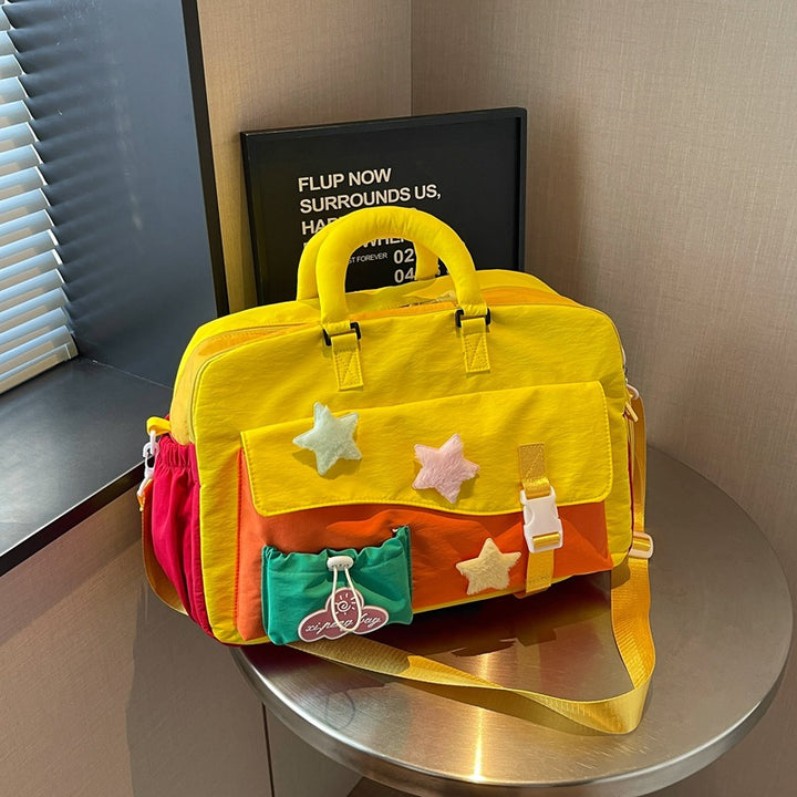 Stylische Mehrfarbige Reise-Wochenendtasche Karnz