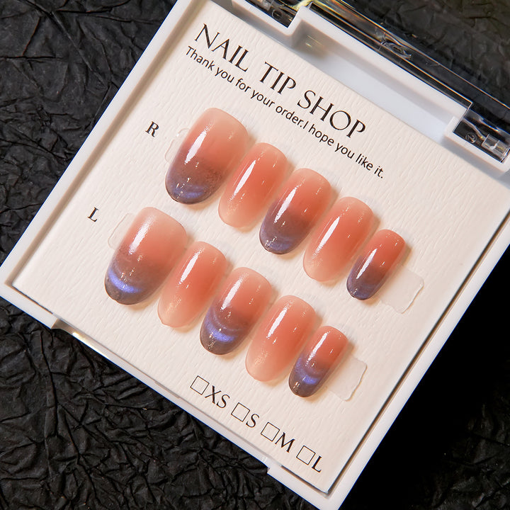 Elegante Ombre Press-On Nagelset