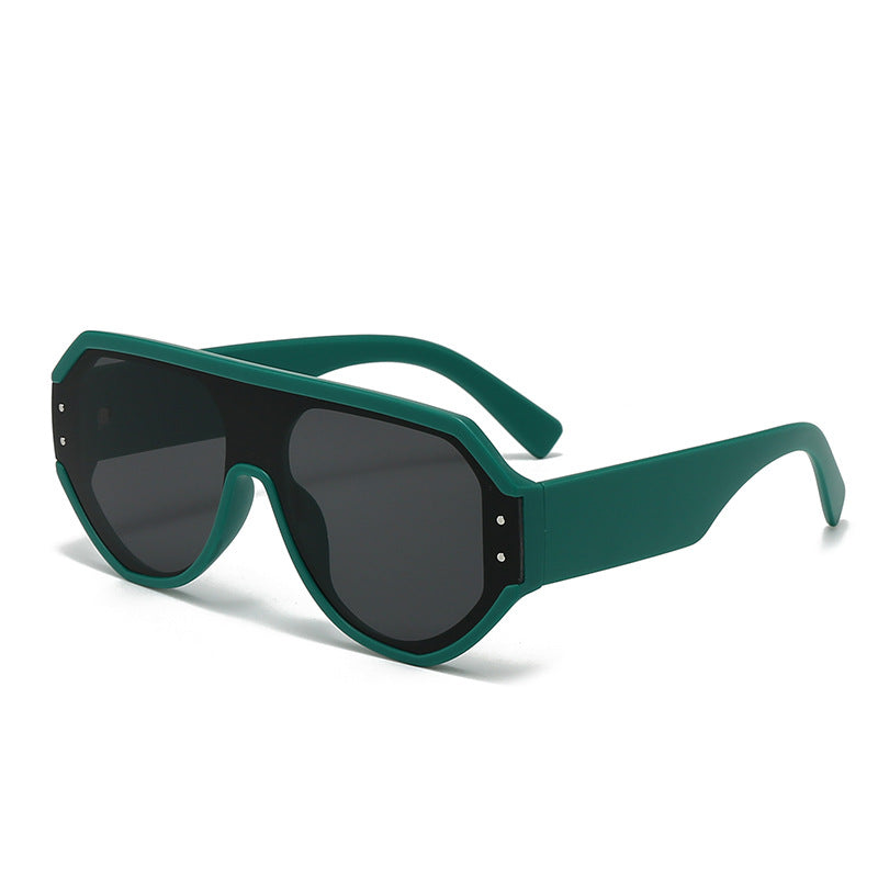 Damen modische oversized Sonnenbrille mit breitem Rahmen Karnz