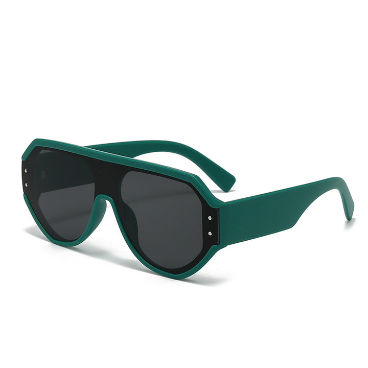 Damen modische oversized Sonnenbrille mit breitem Rahmen Karnz