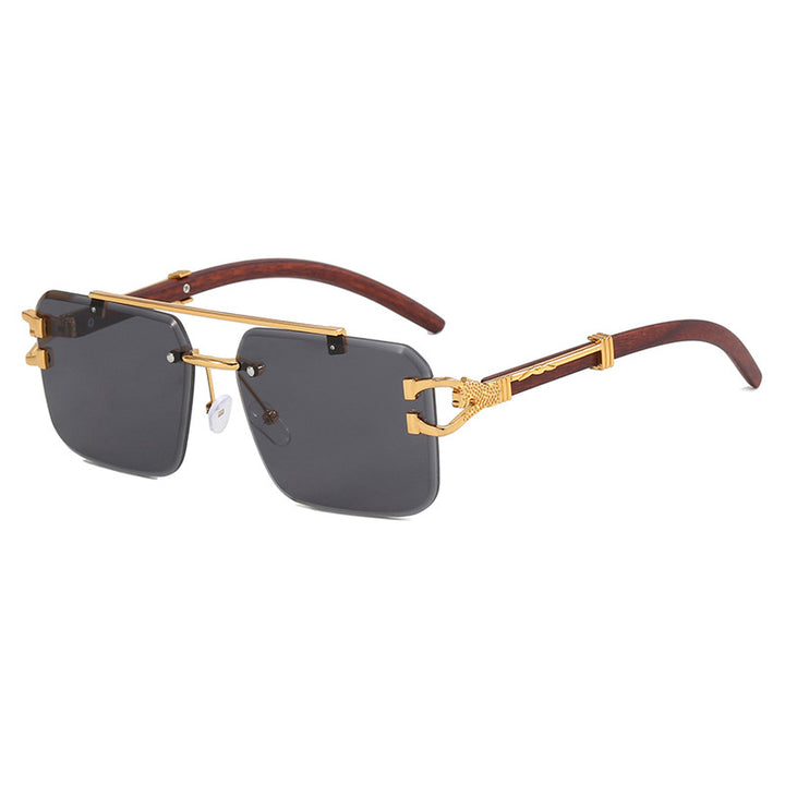 Damen modische Brille mit innovativem Rahmen und luxuriösem Holzdetail Karnz