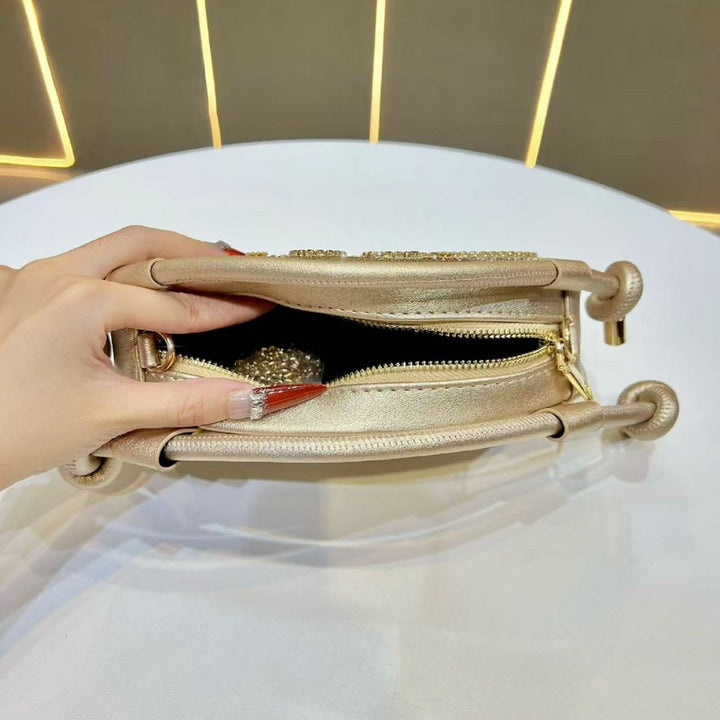 Strassverzierte Handtasche