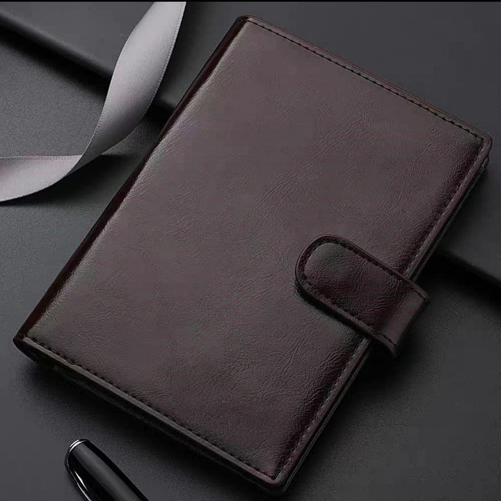 Elegante strukturierte Leder Planer Brieftasche Karnz