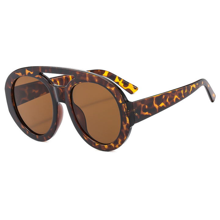 Damen Modische Sonnenbrille im futuristischen Oversized-Design Karnz