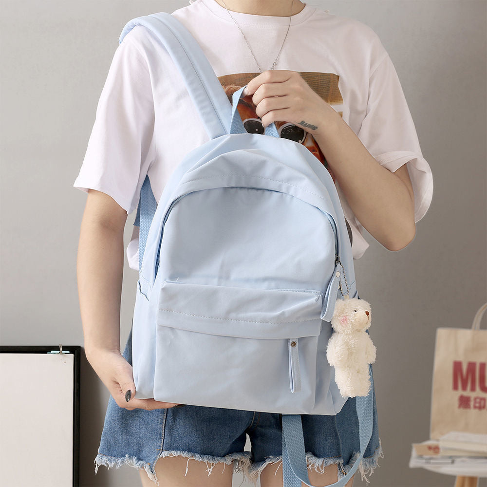 Casual Rucksack mit Plüsch-Schlüsselanhänger Karnz