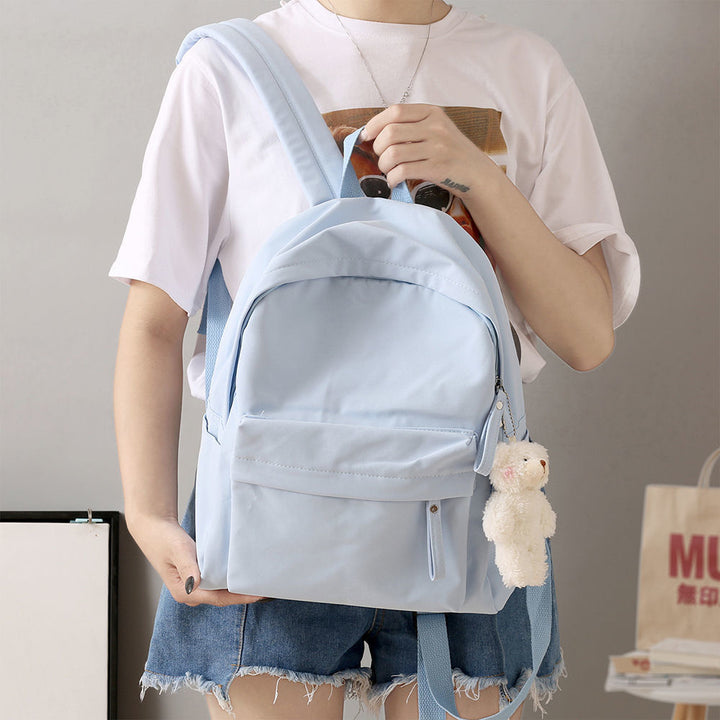 Casual Rucksack mit Plüsch-Schlüsselanhänger Karnz