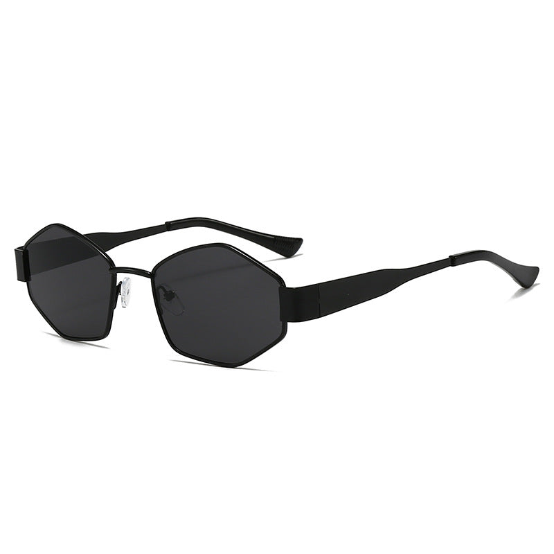 Damen modische Sonnenbrille im eleganten Sechseck-Design Karnz