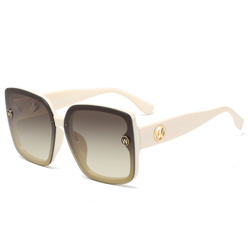 Damen quadratische Sonnenbrille mit gradienten Gläsern Karnz