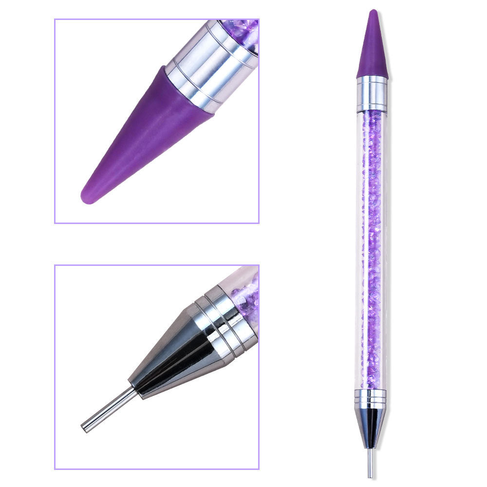 Professioneller Nail Art Detailpinsel mit Kristallgriff Karnz