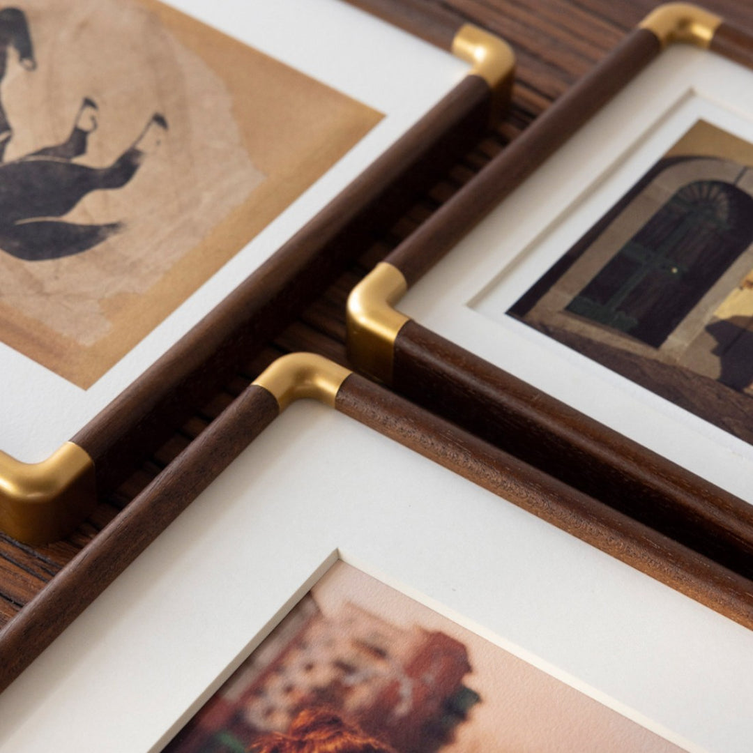 Premium Eleganter Holz-Fotorahmen