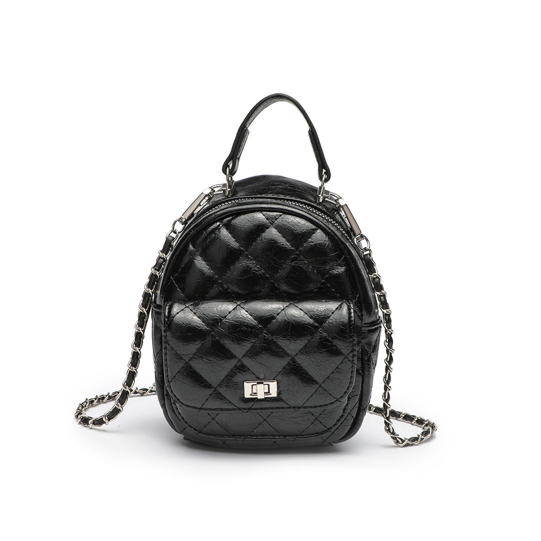 Gestepptes Metallic Mini-Rucksack Karnz