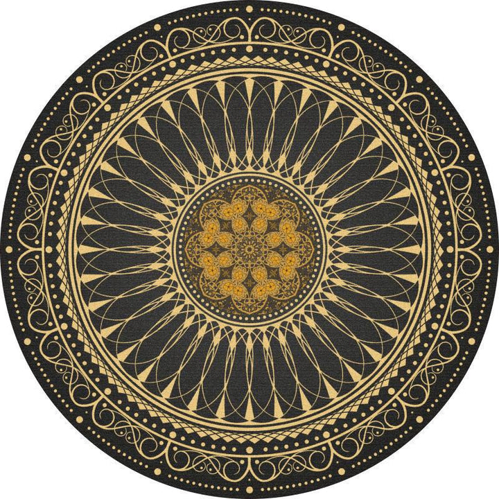 Runder geometrisches Muster Bereichsteppich