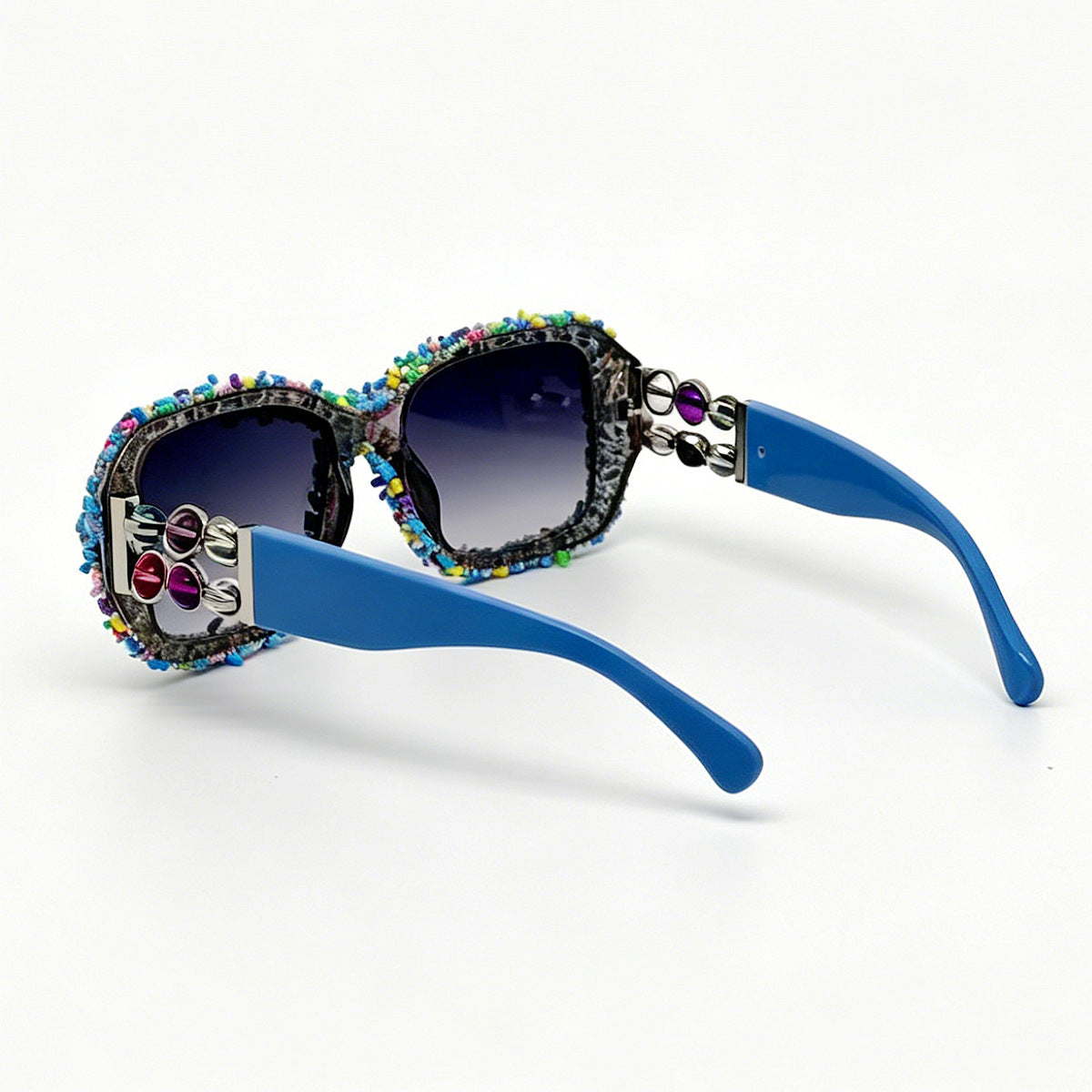 Damen Sonnenbrille mit kreativem Süßigkeitenbesatz Karnz