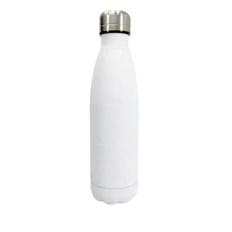 Damen stilvolle Edelstahl Trinkflasche mit rutschfester Silikonhülle Karnz