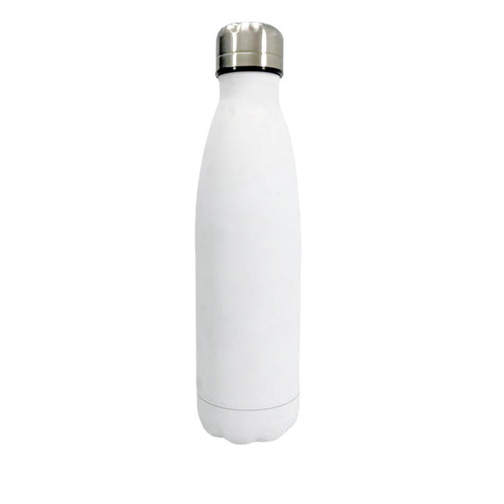 Damen stilvolle Edelstahl Trinkflasche mit rutschfester Silikonhülle Karnz