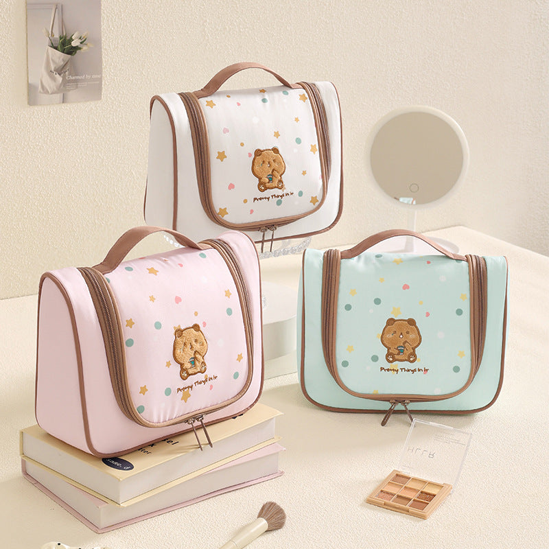 Süßer Cartoon-Druck Kosmetik Organizer Karnz