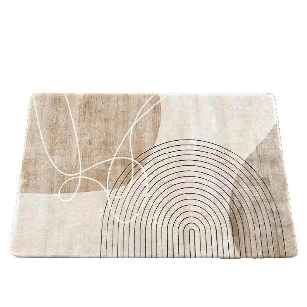 Moderner Abstract Badezimmerteppich Karnz