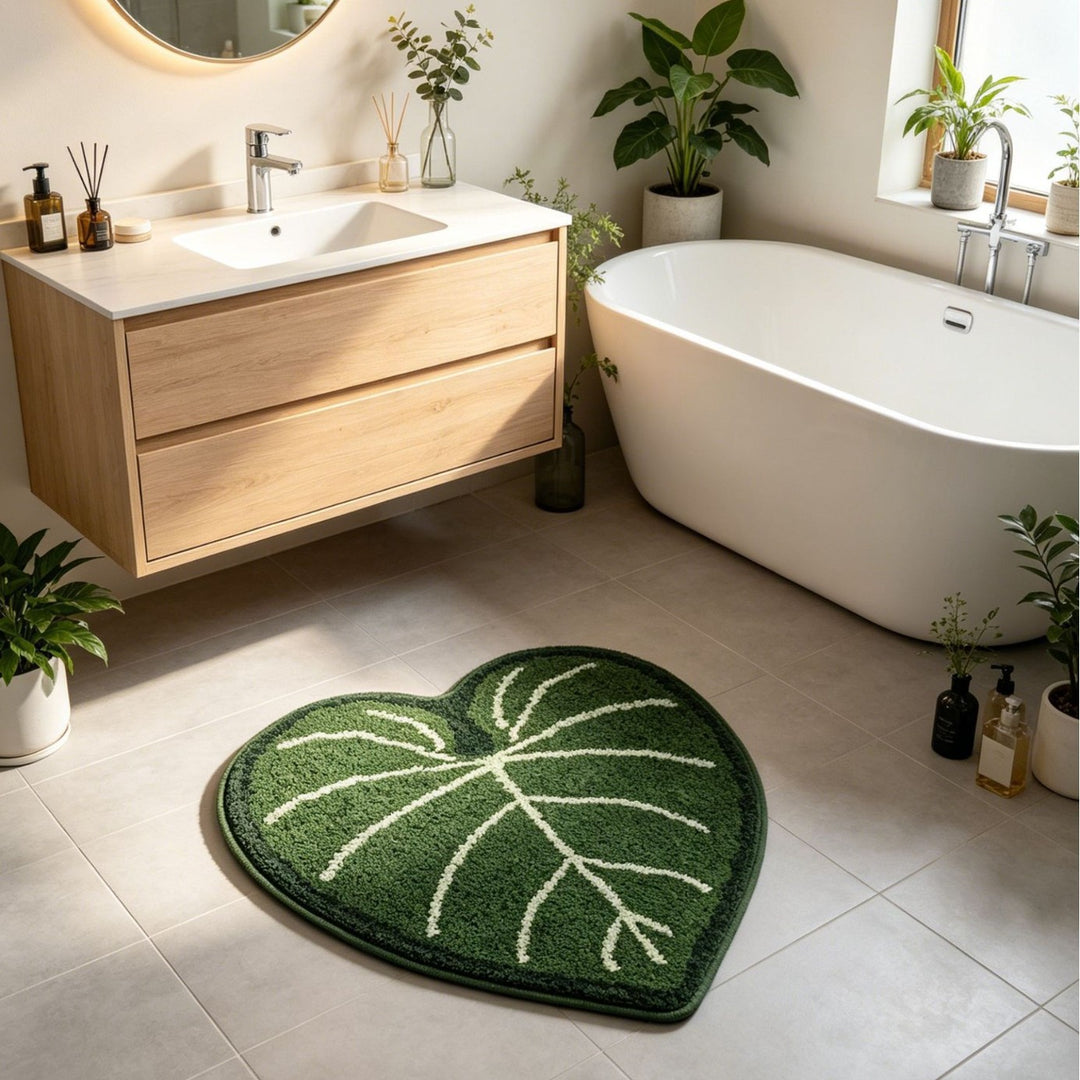 Monstera-Blatt-förmiger Teppich Karnz