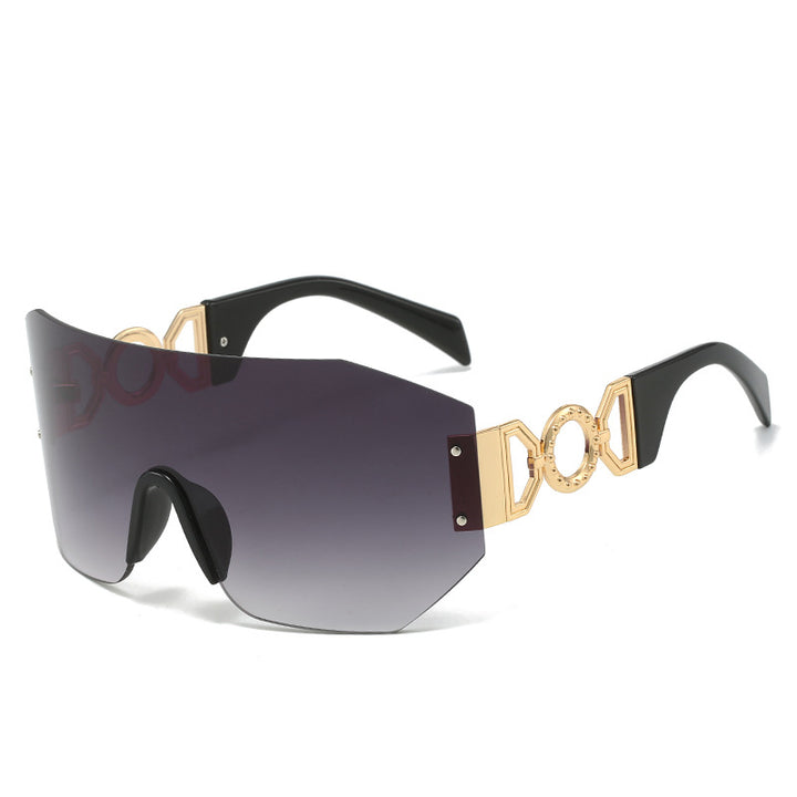 Fashion Statement Breitkrempige Schild Sonnenbrille Karnz
