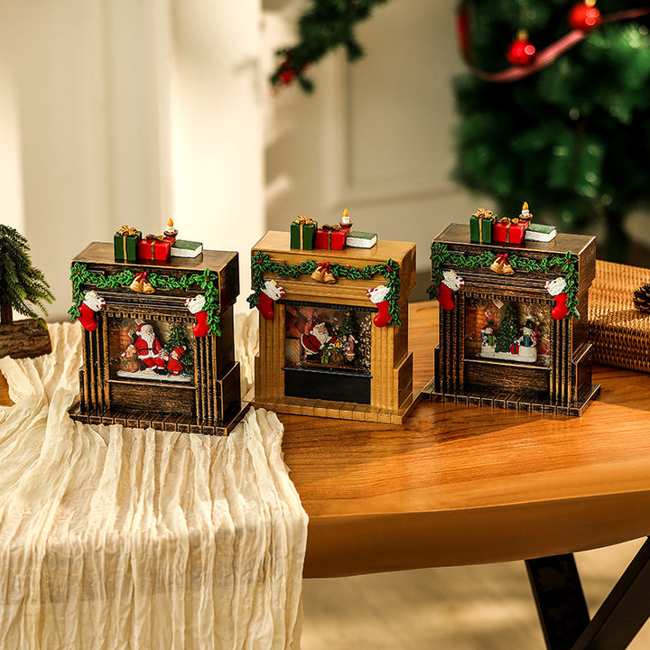 Dekorative Weihnachtsromantik Kaminfigur Karnz