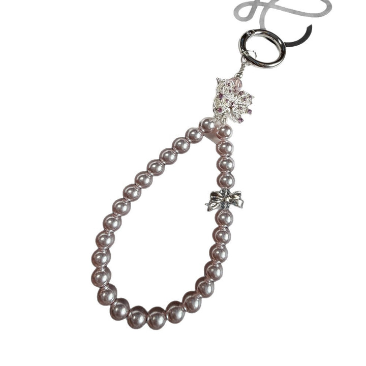 Eleganter Perlen-Schlüsselanhänger Halter Karnz