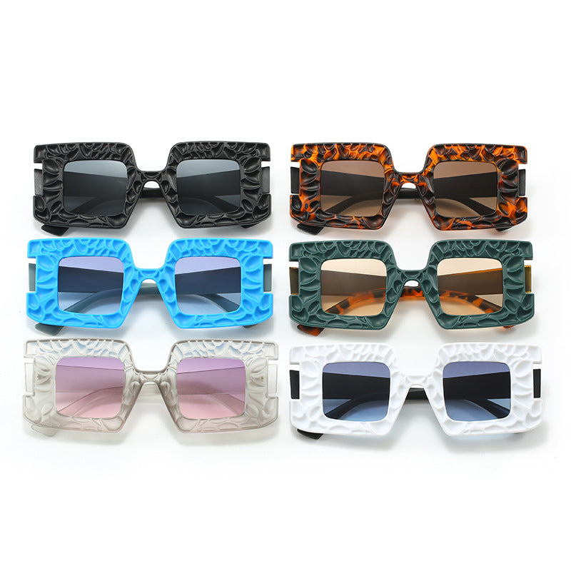 Damen oversized Sonnenbrille mit strukturiertem Rahmen Karnz