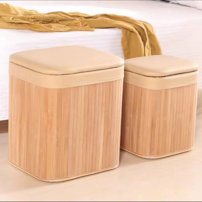 Multifunktionale Sitzhocker Aus Natürlichem Material Karnz