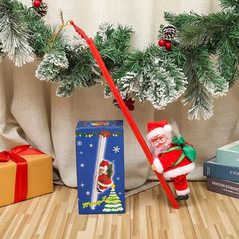 Dekorativer Weihnachtsmann mit Glöckchen Karnz