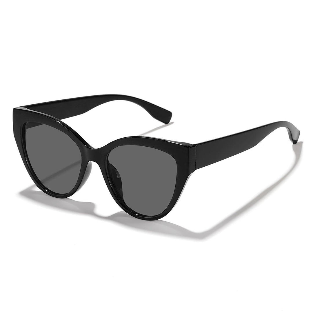 Damen trendige Katzenaugen Sonnenbrille mit hochwertigem Rahmen Karnz