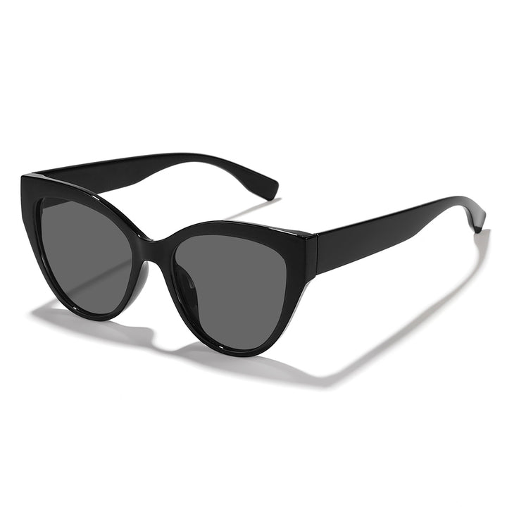 Damen trendige Katzenaugen Sonnenbrille mit hochwertigem Rahmen Karnz