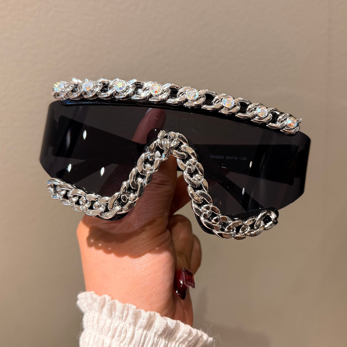 Damen Fashion-Schutzbrille mit glamourösen Kristallverzierungen Karnz