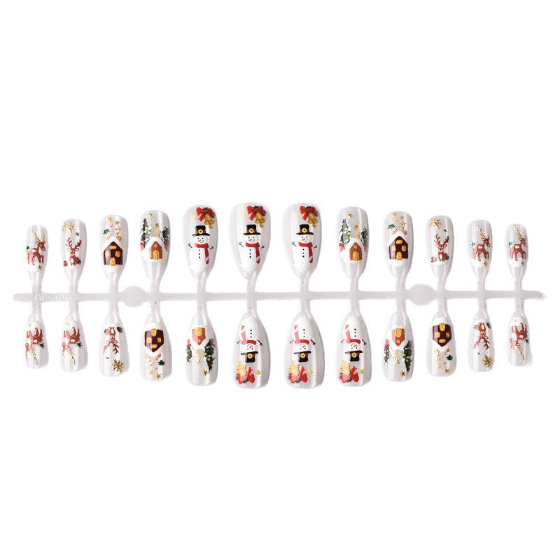 Weihnachts-Themen Press-On Nagelkunst Set
