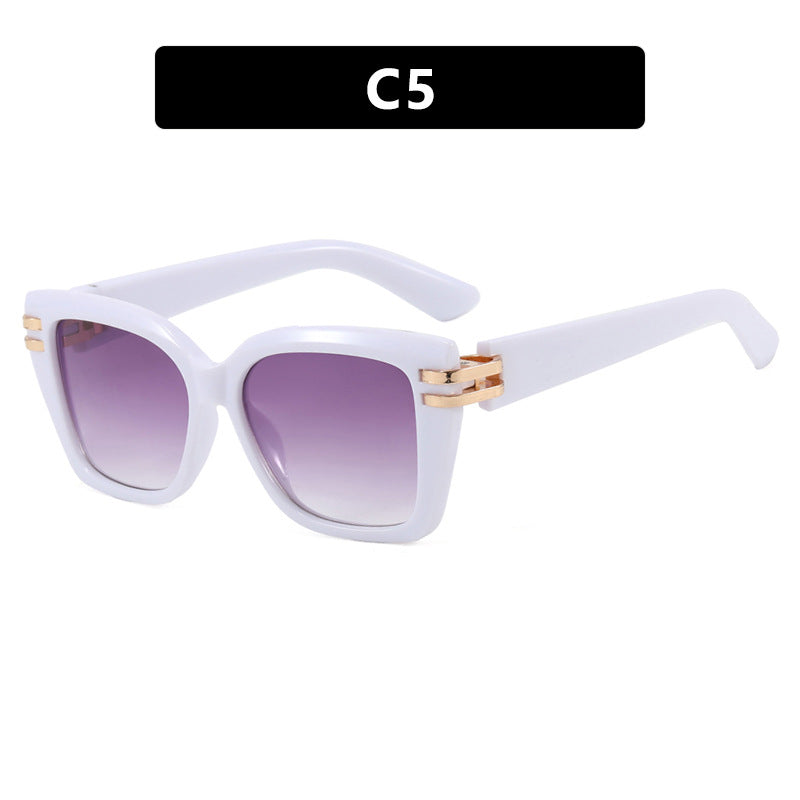 Damen stylish oversized Sonnenbrille mit luxuriösen Details Karnz
