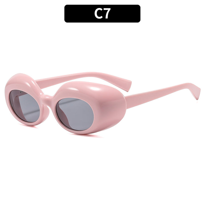 Künstlerische ovale Rahmen-Sonnenbrille