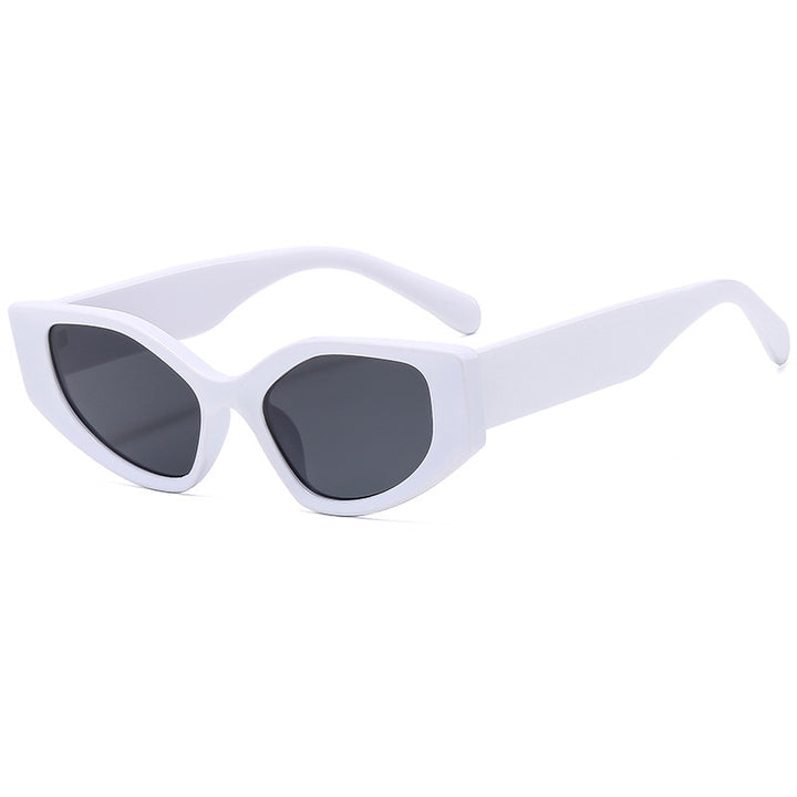 Damen Modische Katzenaugen-Sonnenbrille mit breitem Rahmen Karnz