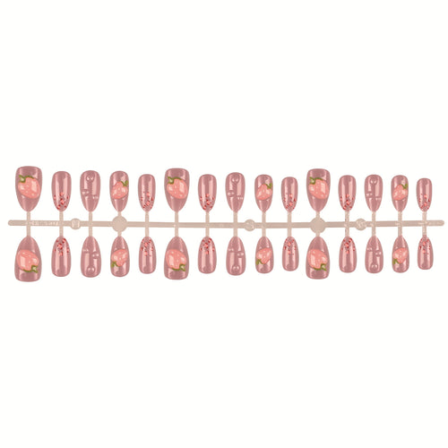 Blumeninspiriertes Press-On Nagelset