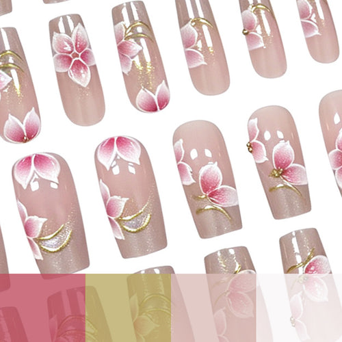 Floral Acryl Nagelkunst Karnz
