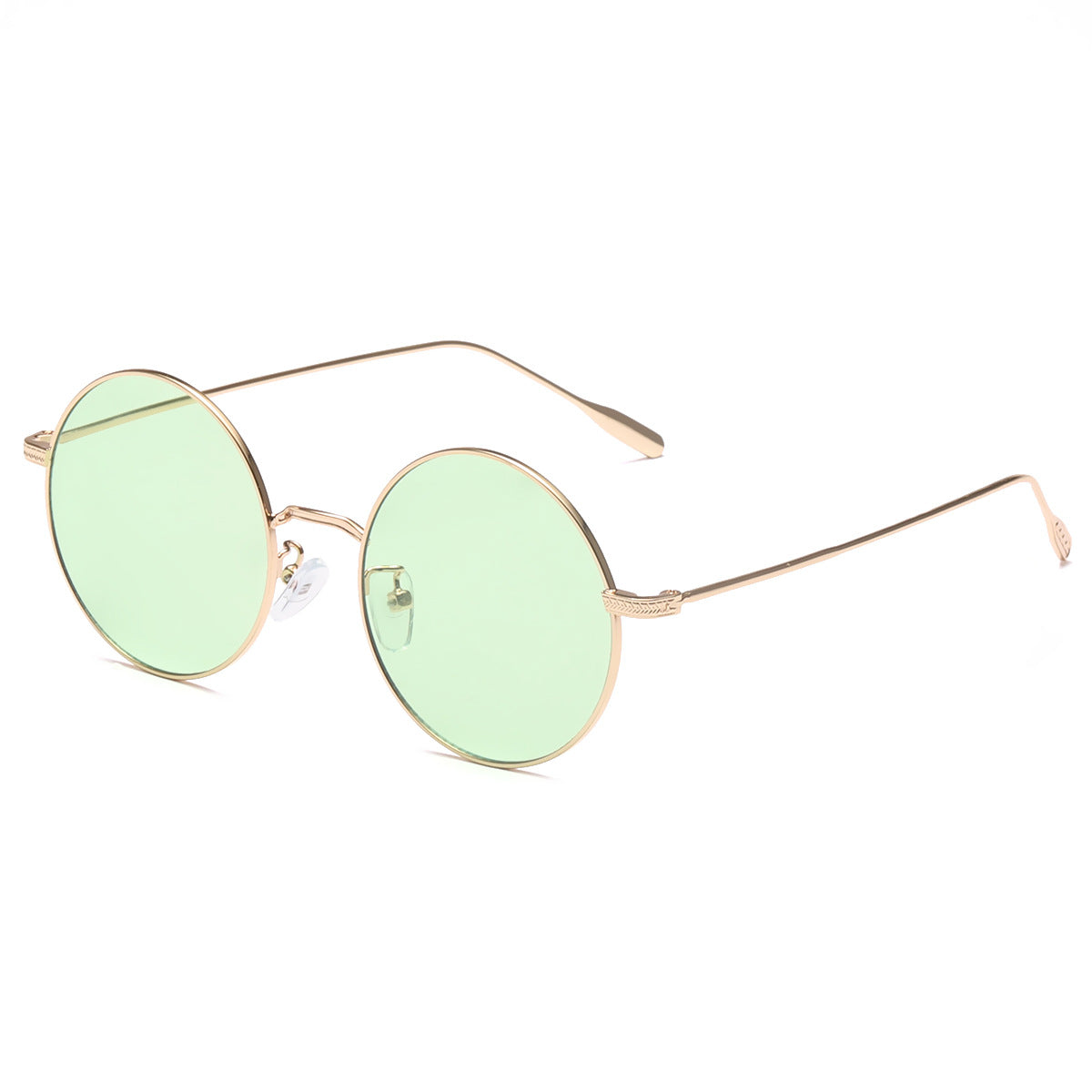Damen runde Sonnenbrille mit elegantem Metallrahmen und polarisierten Gläsern Karnz