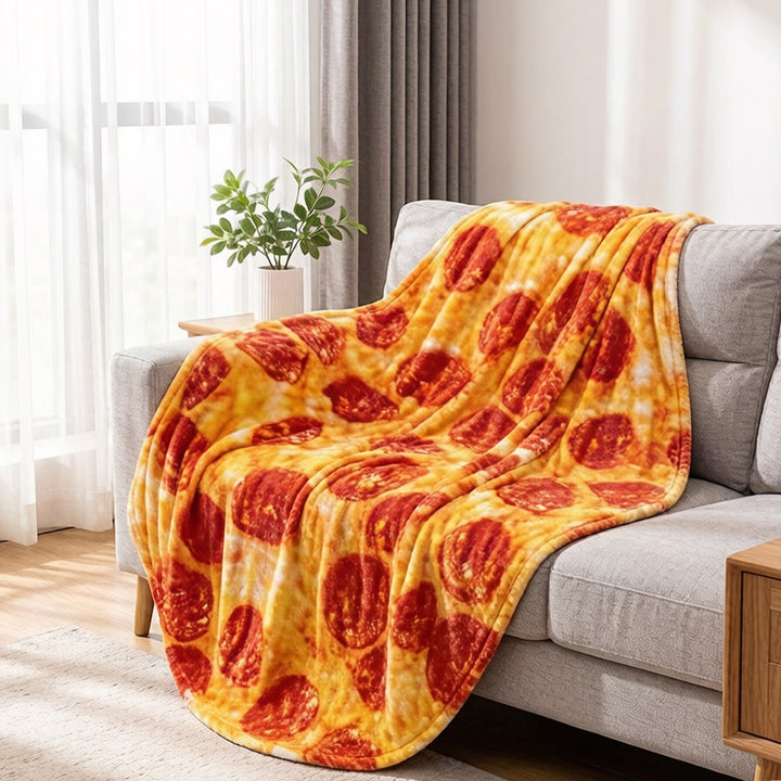 Pizza-Themen Rund Fleece-Decke