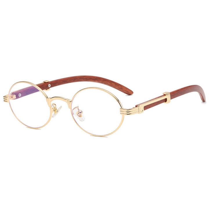 Elegante Runde Sonnenbrille mit Hochwertigem Metallrahmen Karnz